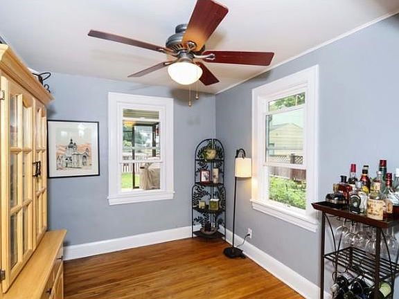 Main floor office/den, bright with windows facing south east