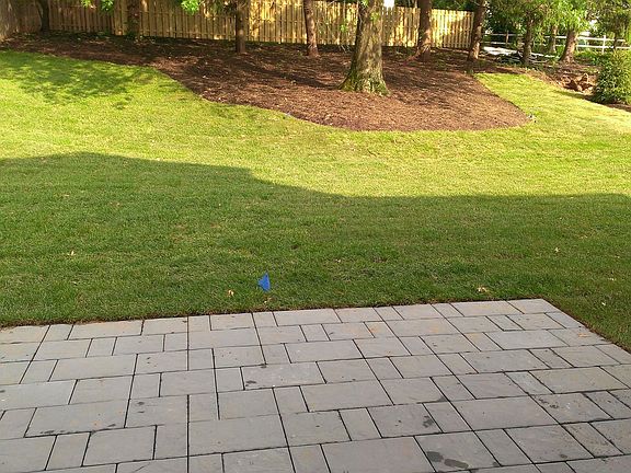 Paver Patio with large yard