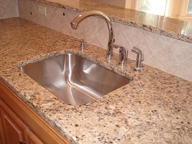 Kitchen with under-mounted sink