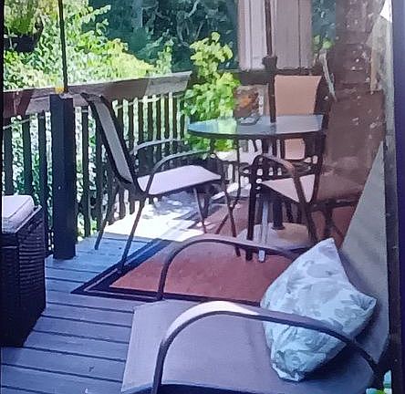 Private Deck wooded view