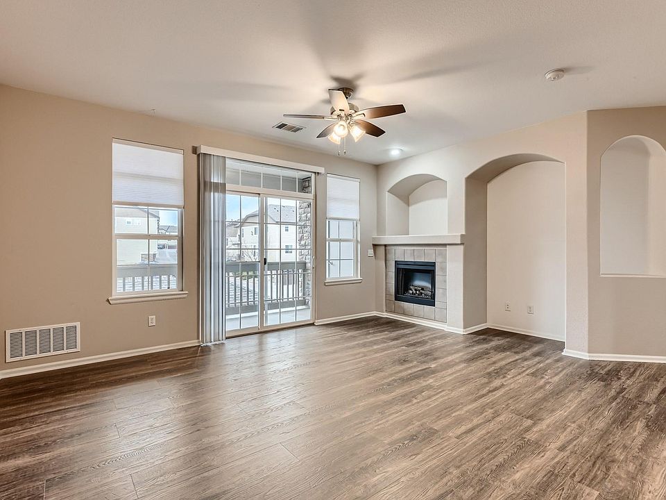 Large great room with gas fireplace for those chilly CO nights