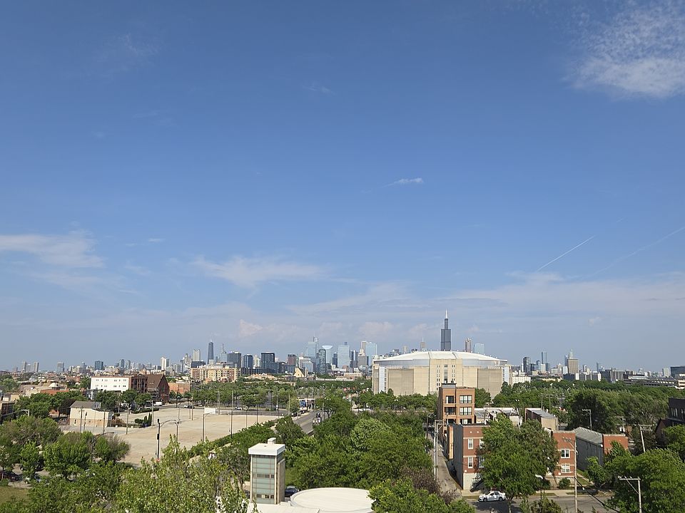 Panoramic view from rooftop terrace