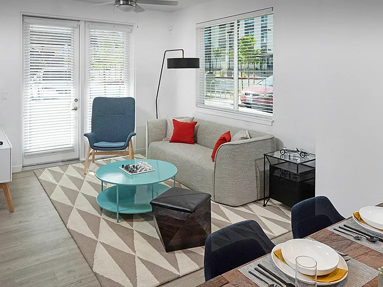 Our open concept for the dining and living areas is perfect for entertaining