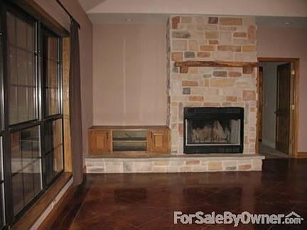 One view of living room : Fireplace in living room