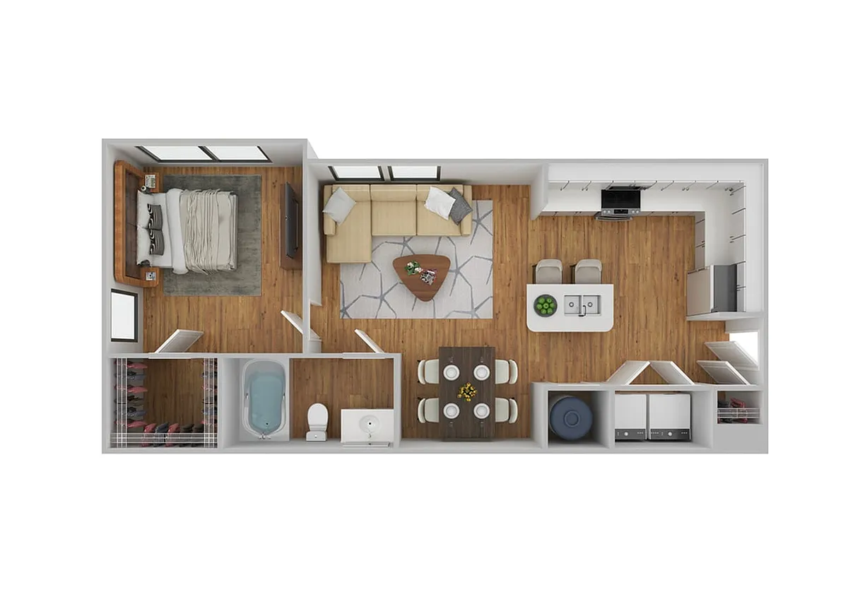 Floor plan A1 | Renovated