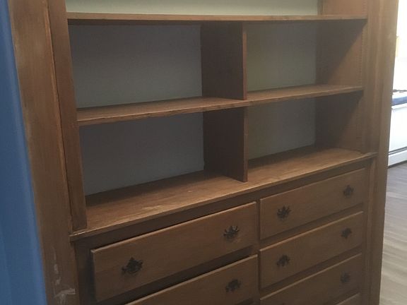 built in storage in hallway