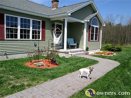 Front stamped walkway