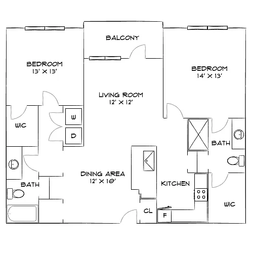 Floor plan Design 2B