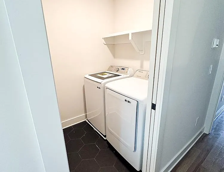 Washer and Dryer Upstairs