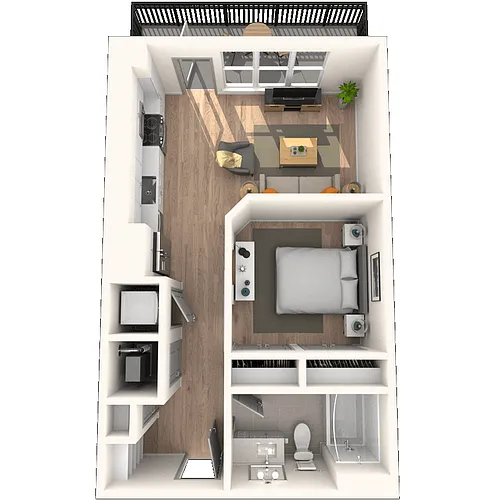 Floor plan S1 0x1 567 SF-FP