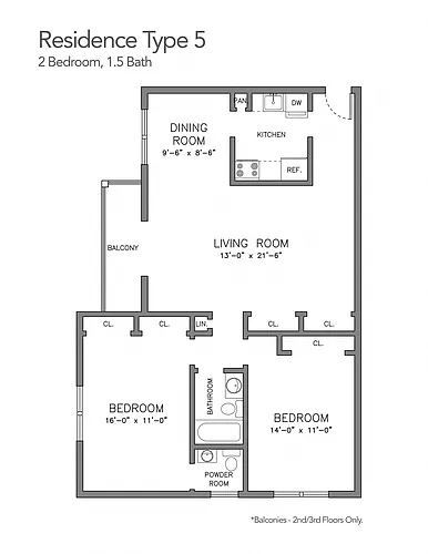 Floor plan Sutton Hill Type 5