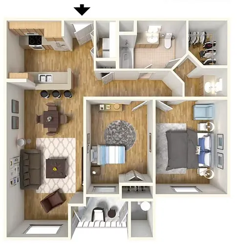 Floor plan B3