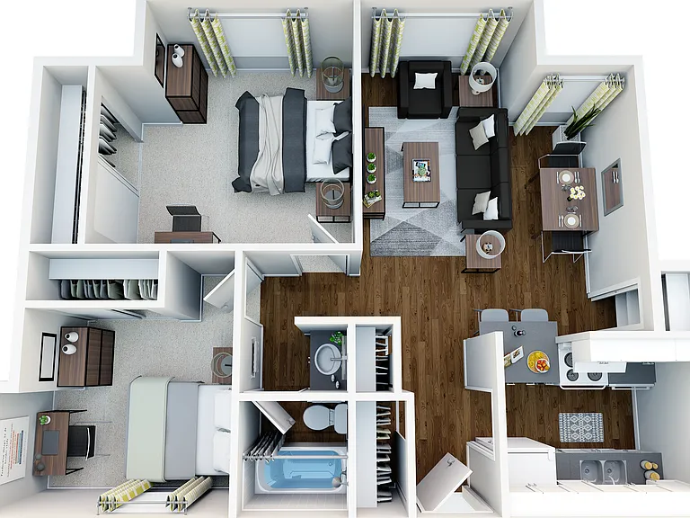 Apex-2bed1Ba-Renovated-3D Apex-2bed1Ba-Renovated-3D