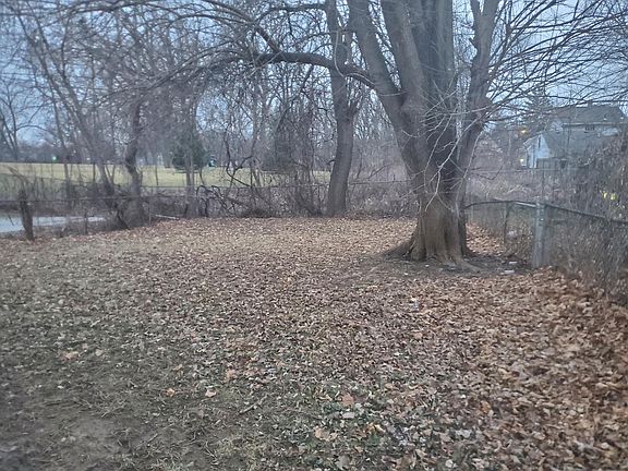 Spacious fenced rear yard adjoining park area