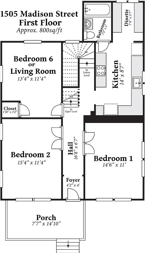 1505 Madison St. (6 BR++) - Tallard Apartments — Photo 2