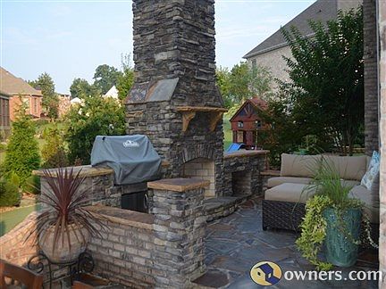 Stone/brick patio, new 2013