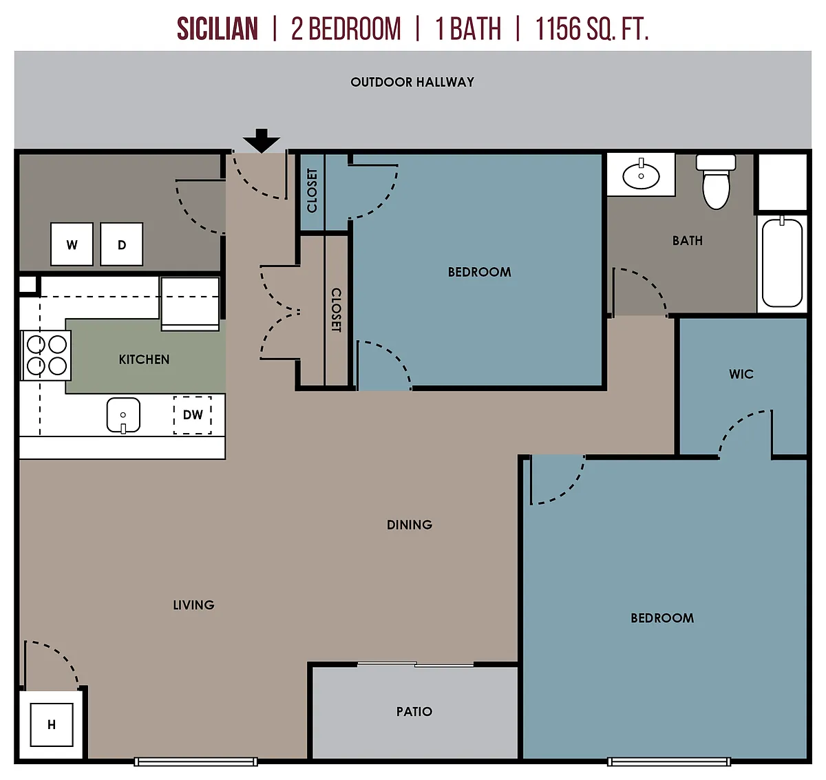 Floor plan Sicilian & Pearl