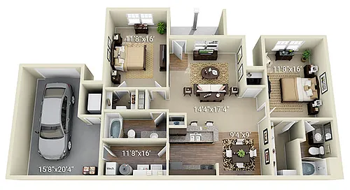 Floor plan B2S (Split)