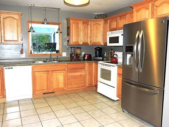 Stainless refrigerator.