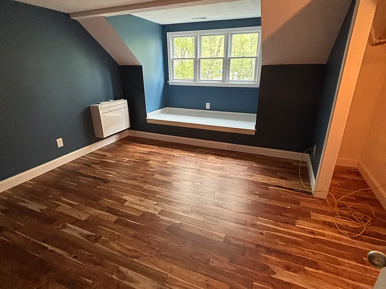 Bedroom #2 with Triple Window and Window Seat