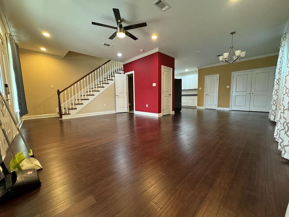 living room, dining room, 1/2 bath