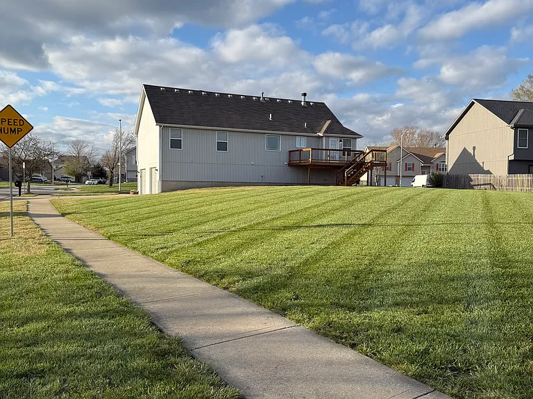 Large corner backyard