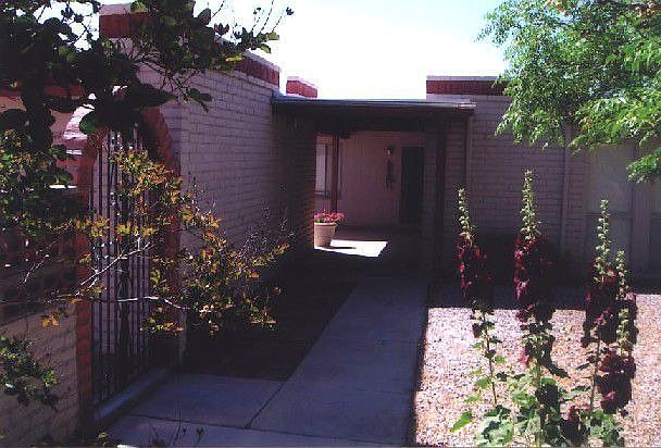 Front of house inside gate