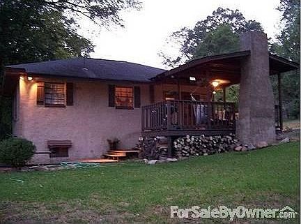 Covered deck with Fireplace