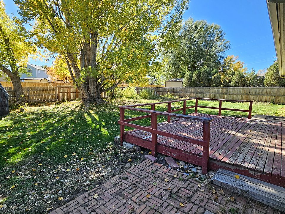 Fenced backyard with privacy