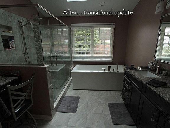 New spa master bath