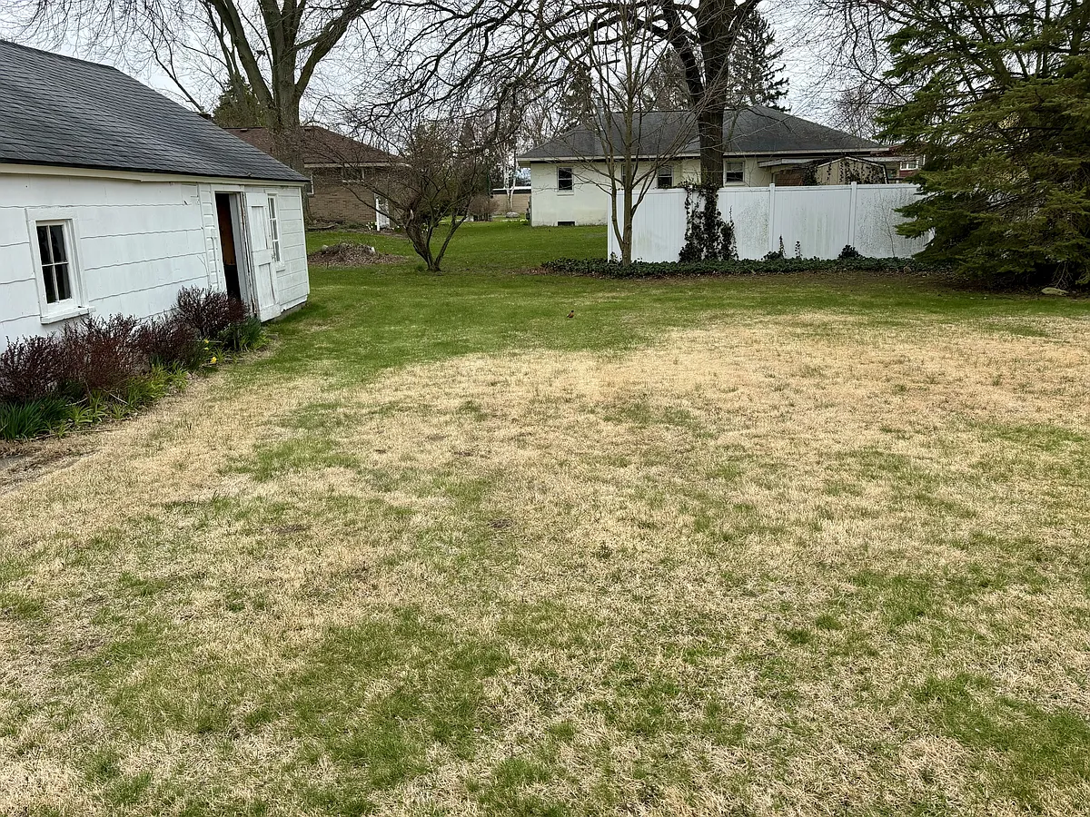 Good-sized backyard with detached garage. - 422 W Central Ave