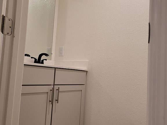 Downstairs, guest restroom