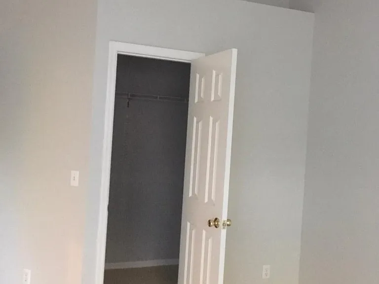 Walk in closet. Vaulted ceilng