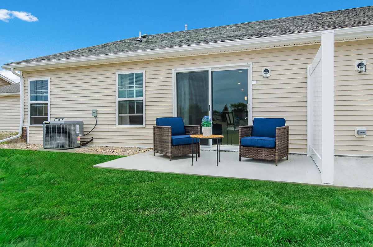 Personal Patios with Every Floor Plan - Redwood Amherst