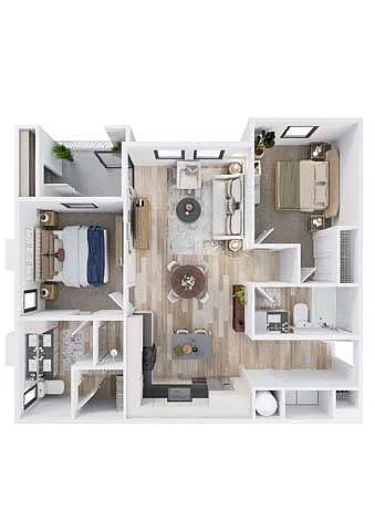 Floor plan 2X2 B2