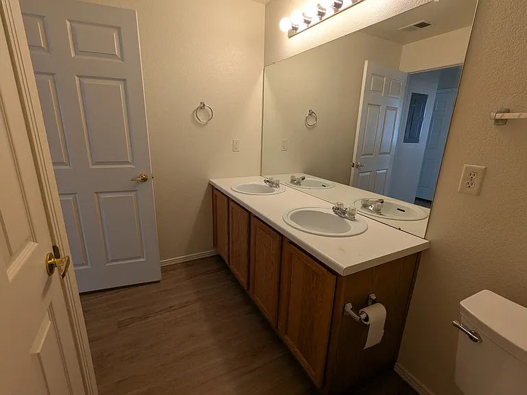 Two sink vanity for plenty of counter space