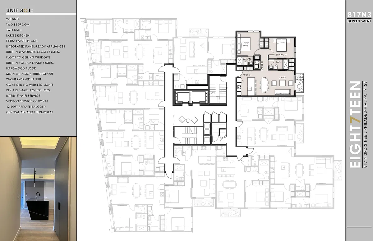 Floor plan 2BR 2BATH with Balcony