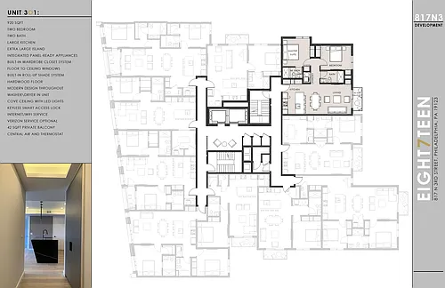 Floor plan 2BR 2BATH with Balcony