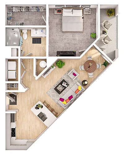Floor plan A1C