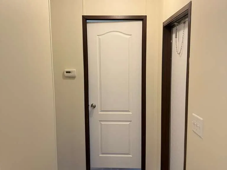 Door to master bedroom and back deck