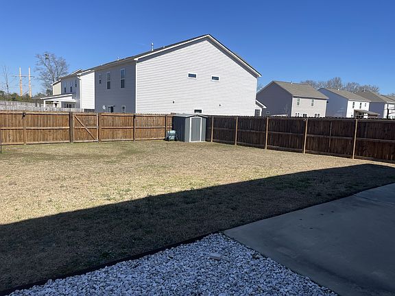 Fenced back yard