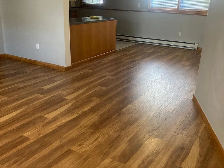open floor plan dining room to living room