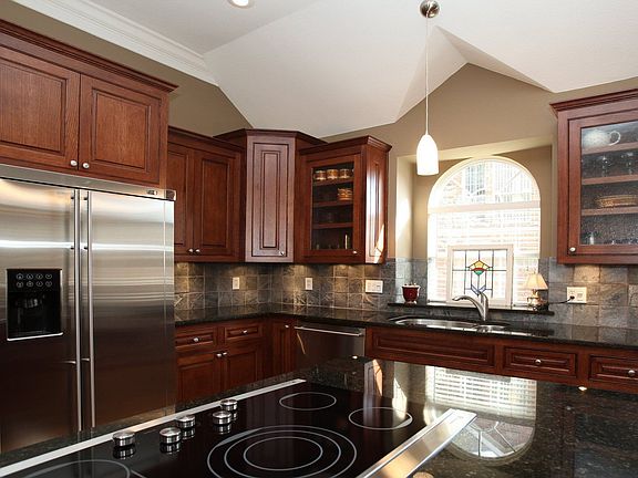 Truly a gorgeous kitchen with double ovens,refrig.