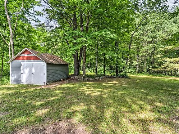 huge backyard with shed