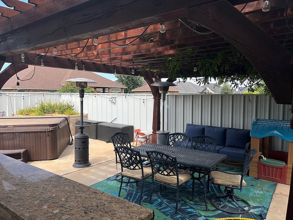 Backyard Pergola Area with Hot Tub Hook-up