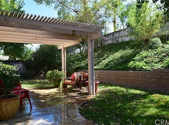 Back Yard is Fully Landscaped with mature fruit trees, shade trees, shrubs and ground cover. Alumawo