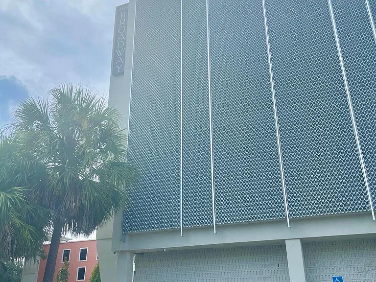 Side of 302 Broadway Condominiums building