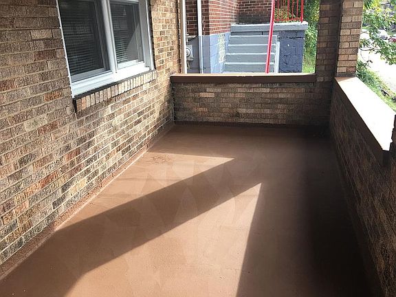 Spacious front porch