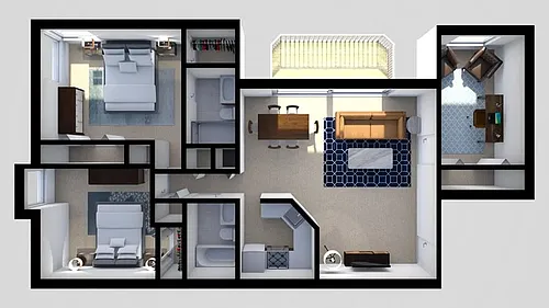 Floor plan Two Bedroom