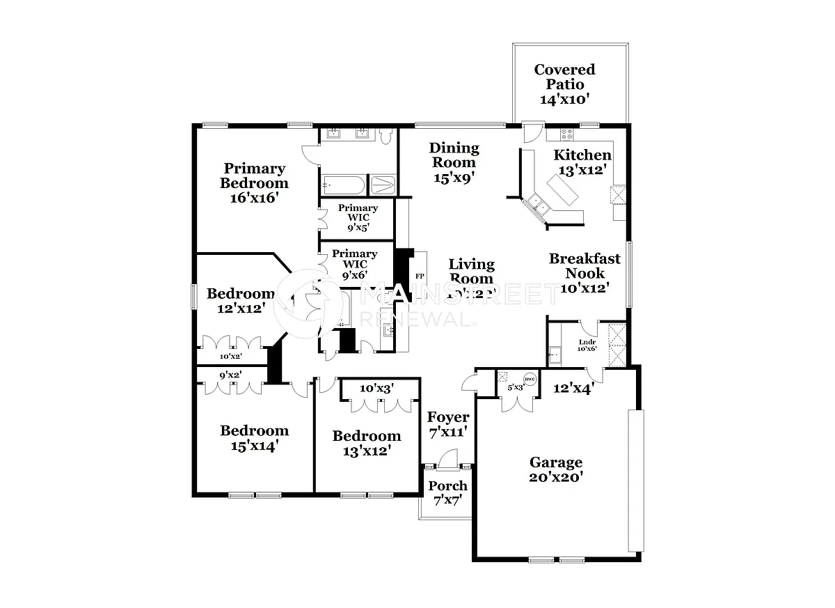 Floor Plan - 2817 Asheforde Oaks Blvd